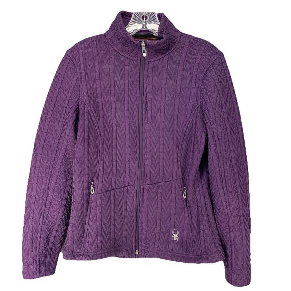 💜 Spyder Core Sweater Full Zip Jacket | Women’s Medium - Picture 1 of 10